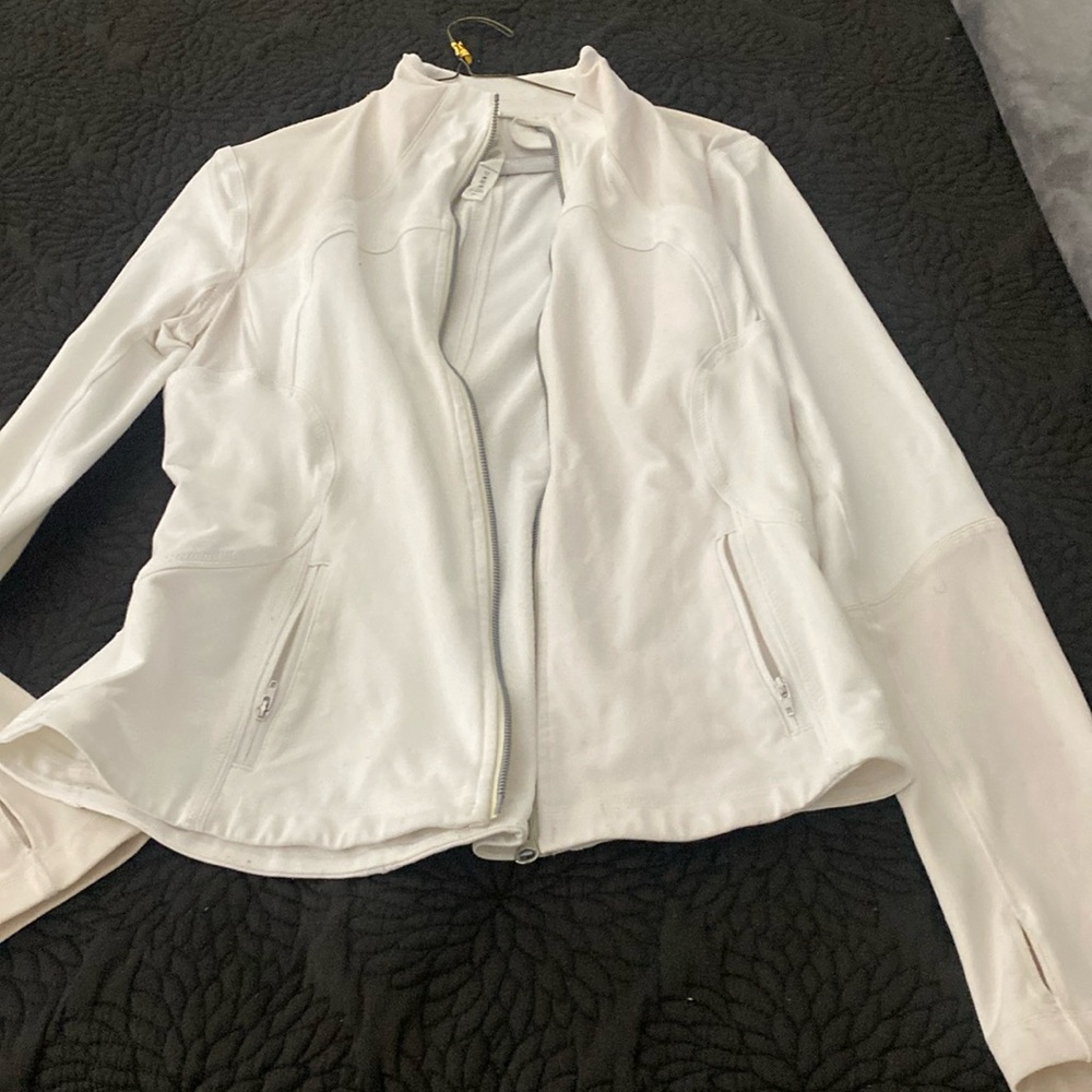 Lululemon White Define Jacket. Sz 12